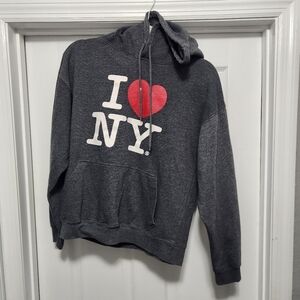 I Love NY Gray Hoodie